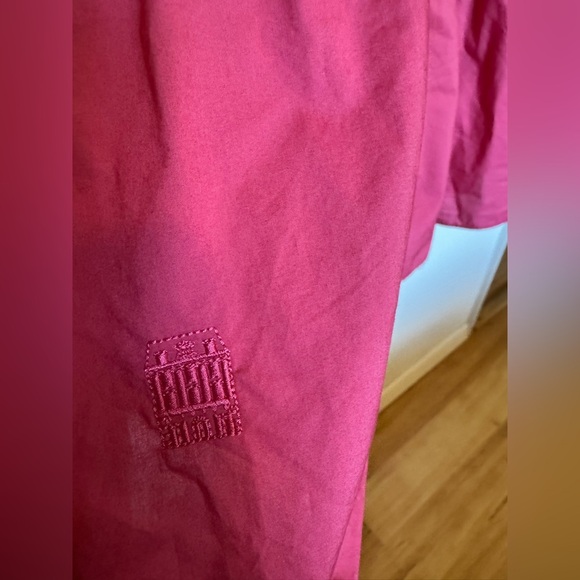 Chic Pink Ruffle Midi Dress - Picture 4 of 8